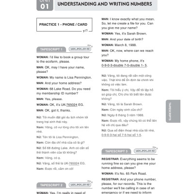 Sách - IELTS Listening Dictation