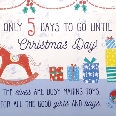 The Countdown To Christmas - Press And Play Sound Book