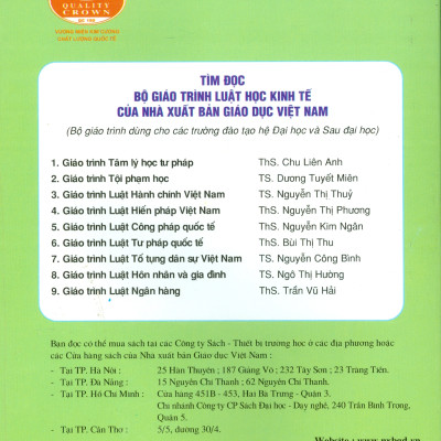 Giáo trình Luật Hôn nhân & Gia đình Việt Nam (Dùng trong các trường ĐH chuyên ngành Luật)