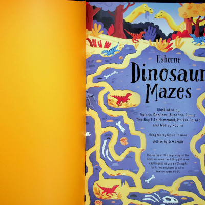 Sách thiếu nhi tiếng anh Dinosaur Mazes