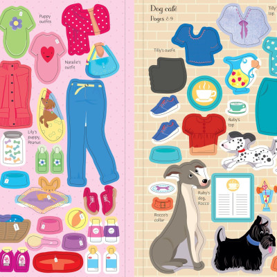 Sticker Dolly Dressing Dogs And Puppies