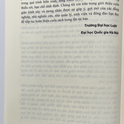 Sách - Giáo Trình Xã Hội Học Pháp Luật