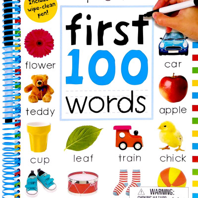 Wipe Clean: First 100 Words - Extended Edition: Includes Wipe-Clean Pen