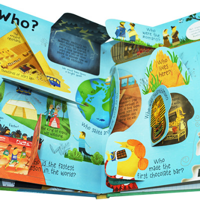 Sách tương tác tiếng Anh - Usborne Lift-the-flap Questions & Answers about Our World