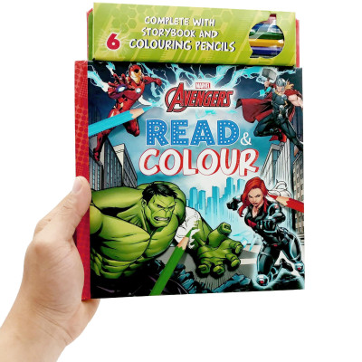 Marvel Avengers Read & Colour
