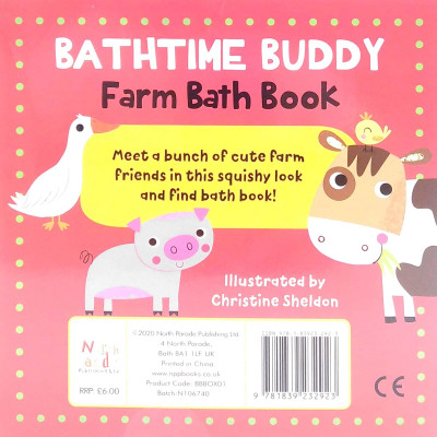 Bathtime Buddy Book - Farm