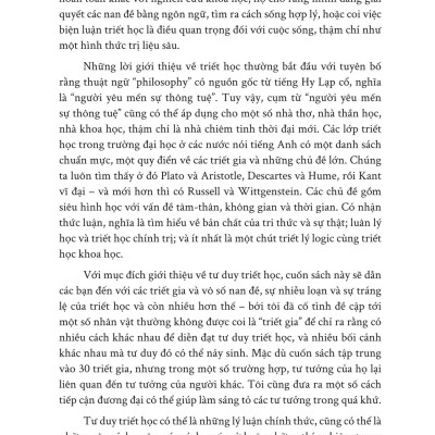 Sách - Tư Duy Như Một Triết Gia