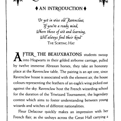 Harry Potter And The Goblet Of Fire - Ravenclaw Edition