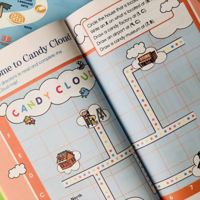 Sách summer brain quest 1&2 phát triển tư duy iq cho bé - in màu ( tiếng anh, 6 - 7 tuổi )