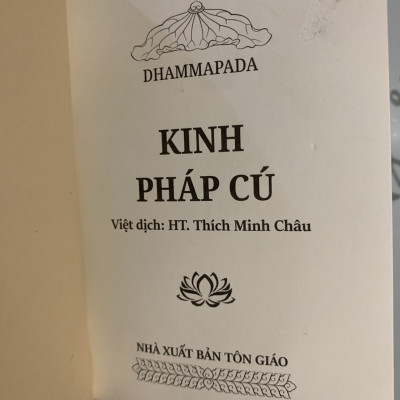 Kinh Pháp Cú - Thích Minh Châu (kích thước bỏ túi )