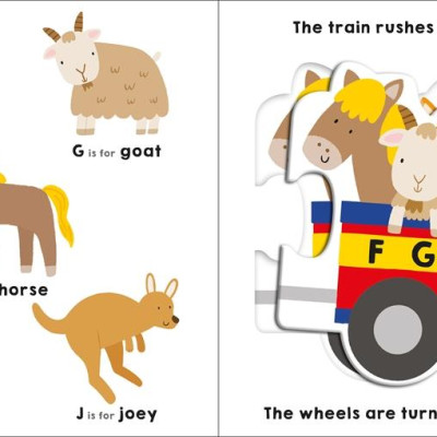 Puzzle And Play: Alphabet Train: A Press-Out Puzzle Book!