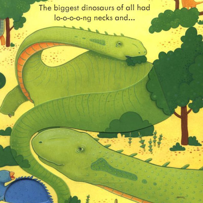 Sách tương tác tiếng Anh - Usborne Peep inside Dinosaurs