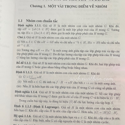 Sách Bài Tập Lý Thuyết Galois