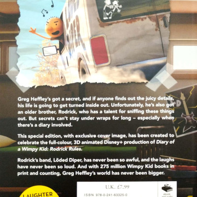 Diary Of A Wimpy Kid 2: Rodrick Rules: Special Disney+ Cover Edition