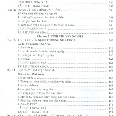 Phát Triển Cá Nhân Và Tính Chuyên Nghiệp Trong Nha Khoa (Sách Dùng Cho Sinh Viên Răng Hàm Mặt)