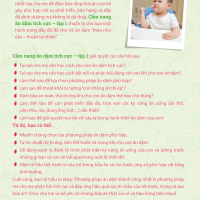 Sách - Cẩm Nang Ăn Dặm Tích Cực - Tập 1 (TH)