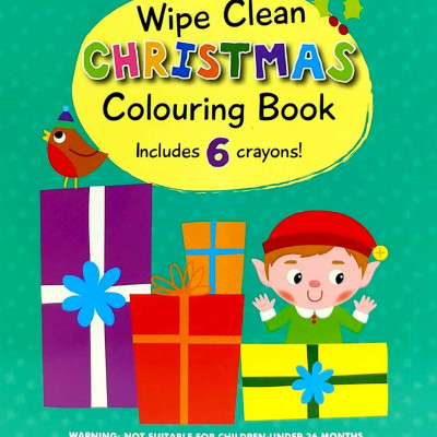 Wipe Clean Colouring Books - Snowman