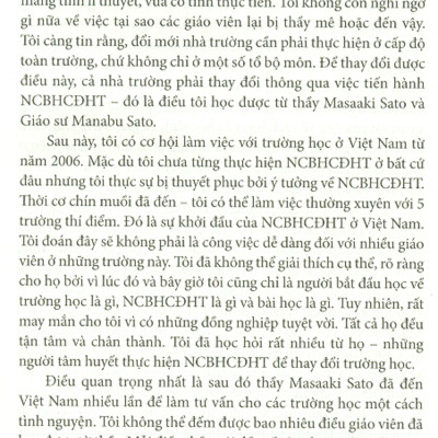 Cộng Đồng Học Tập - Mô Hình Đổi Mới Toàn Diện Nhà Trường