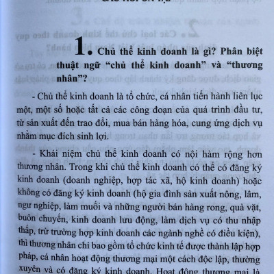 Hướng Dẫn Ôn Tập Môn Học Luật Kinh Tế 