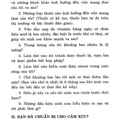Bách Khoa Tri Thức Thai Sản - Mang Thai Và Những Điều Cần Biết _VT