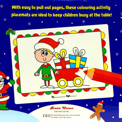 I Love To Colour My Placemat - Christmas (Blue)