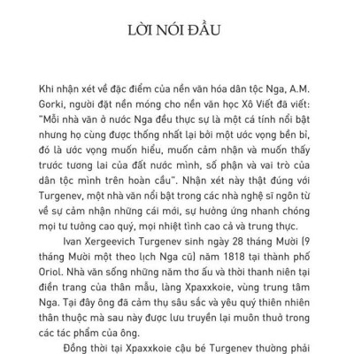 Cha Và Con - Ivan Turgenev - NNA