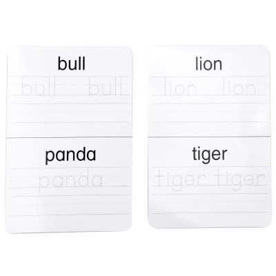 Write & Wipe Flash Cards - Animals
