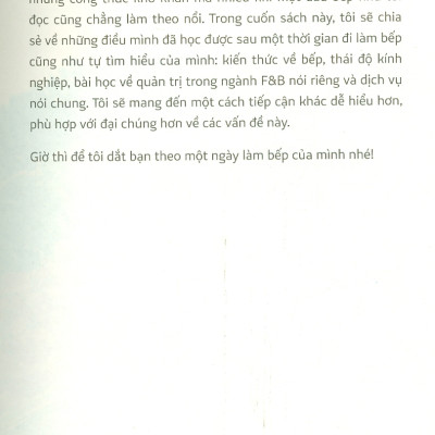 Một Ngày Cùng Chef - Cuộc Sống Của Người Tạo Ra Hương Vị (Tạp Bút)