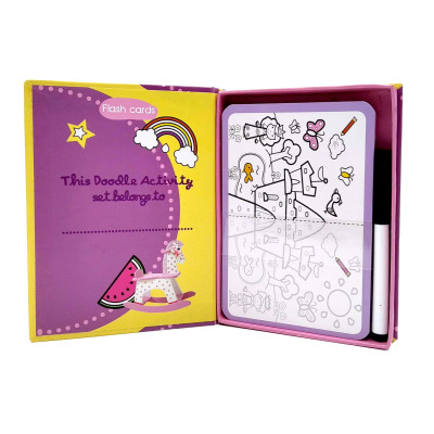 Flash Card - Doodle Activity Purple (25 Activity Cards)