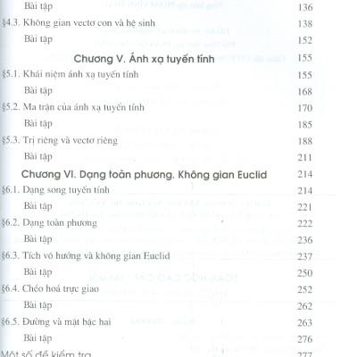 Toán Học Cao Cấp, Tập 1: Đại Số Và Hình Học Giải Tích (Tái bản lần thứ tư, năm 2024)- GS.TS. Nguyễn Đình Trí (Chủ biên),  PGS. TS. Trần Việt Dũng, PGS. TS. Trần Xuân Hiển, PGS. TS. Nguyễn Xuân Hào