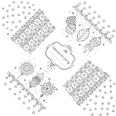 COLOURING BOOK BOXES: CHRISTMAS