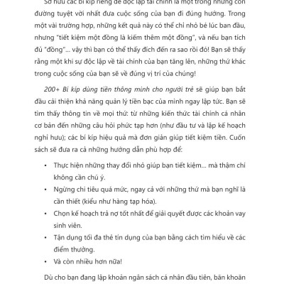 200+ Bí Kíp Dùng Tiền Thông Minh Cho Người Trẻ