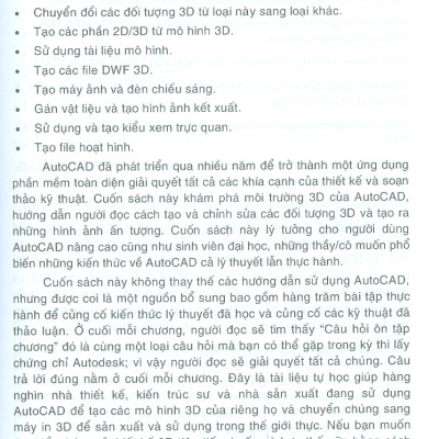 Giáo Trình Autocad 3D - Lý Thuyết & Thực Hành