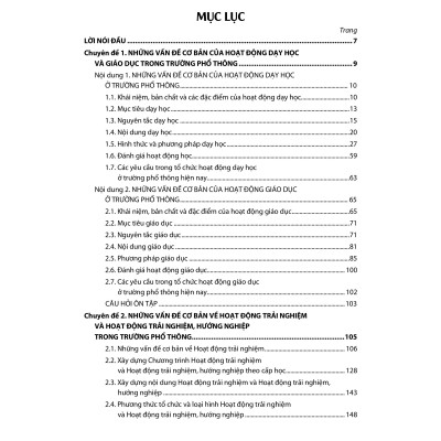 Sách - Tài liệu bồi dưỡng năng lực tổ chức Hoạt động trải nghiệm và Hoạt động trải nghiệm, hướng nghiệp cho giáo viên phổ thông