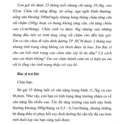 Làm Sao Để Trẻ Không Thấp Còi?