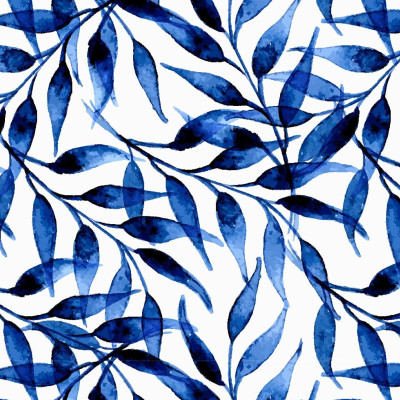 Blue & White Note Cards, 24 Blank Cards: 8 Unique Designs With 25 Patterned Envelopes