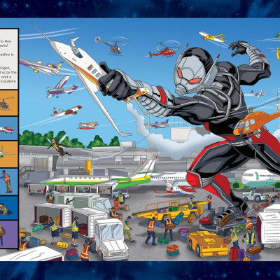 Sách ngoại văn: Look And Find Sticker Book Marvel Heroes And Villains