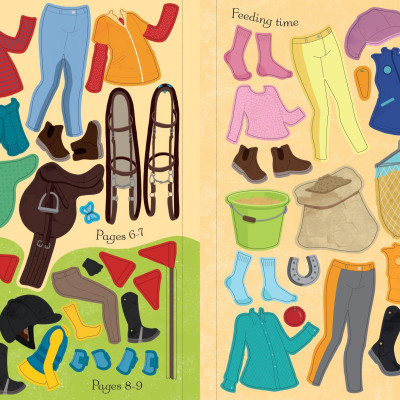 Sticker Dolly Dressing At the Stables