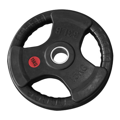 Q302 Tạ miếng cao cấp 3 lỗ (ø: 50mm) có bọc cao su non Thái Lan BG 2.5kg,5kg, 7.5kg, 10kg,15kg và 20kg (hàng nhập khẩu)