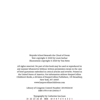 Sách ngoại văn: Wayside School Beneath The Cloud Of Doom