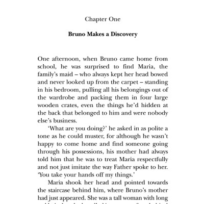 BOY IN THE STRIPED PAJAMAS