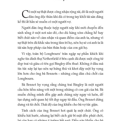 Định Kiến Và Kiêu Hãnh (Danh tác rút gọn của Pegasus) - Jane Austen; Sonal Talwar tóm lược; Trần Giang Sơn dịch