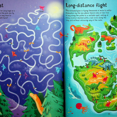 Sách thiếu nhi tiếng anh Dinosaur Mazes
