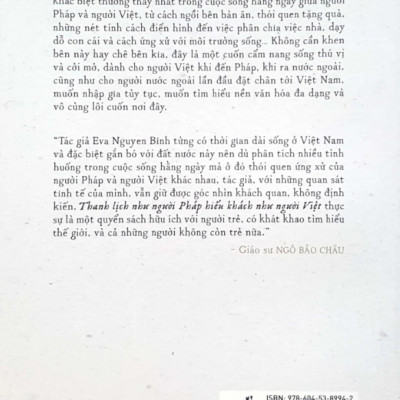 Thanh Lịch Như Người Pháp Hiếu Khách Như Người Việt