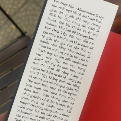 VẠN DIỆP TẬP – Nguyễn Nam Trân dịch – Tao Đàn – Nxb Hội Nhà Văn (Bìa mềm) 