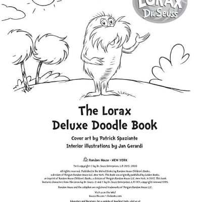 The Lorax Deluxe Doodle Book (Dr. Seuss
