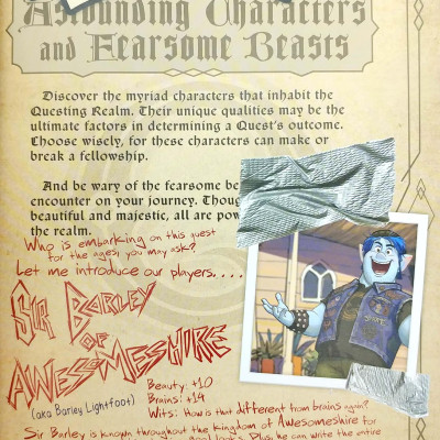 Onward: Quests Of Yore (Disney Pixar)