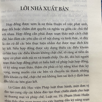 Soạn Thảo Hợp Đồng Thực Chiến  