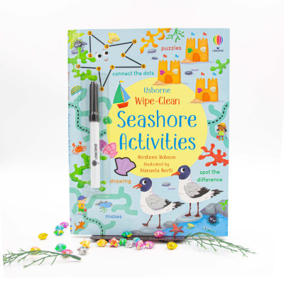 Sách tiếng anh tương tác cho bé Wipe-Clean Seashore Activities
