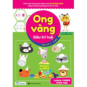 Sách - Ong Vàng Siêu Trí Tuệ Cho Trẻ 3-6 Tuổi - Tưởng Tượng, Sáng Tạo